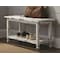 Alaterre Furniture Country Cottage Bench, White Antique Finish ACCA03WA - alternate 4